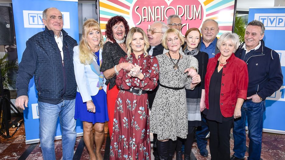 Ekipa "Sanatorium miłości" była bardzo zgrana. Cezary na zdjęciu między Martą Manowską i Walentyną