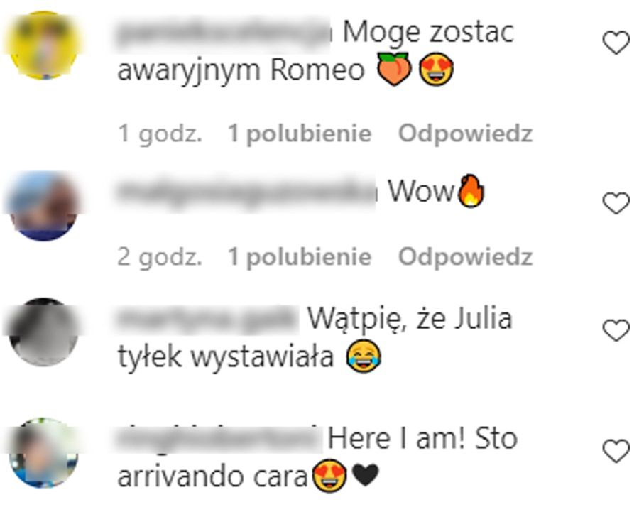 Fani komentują zdjęcia Julii Wieniawy