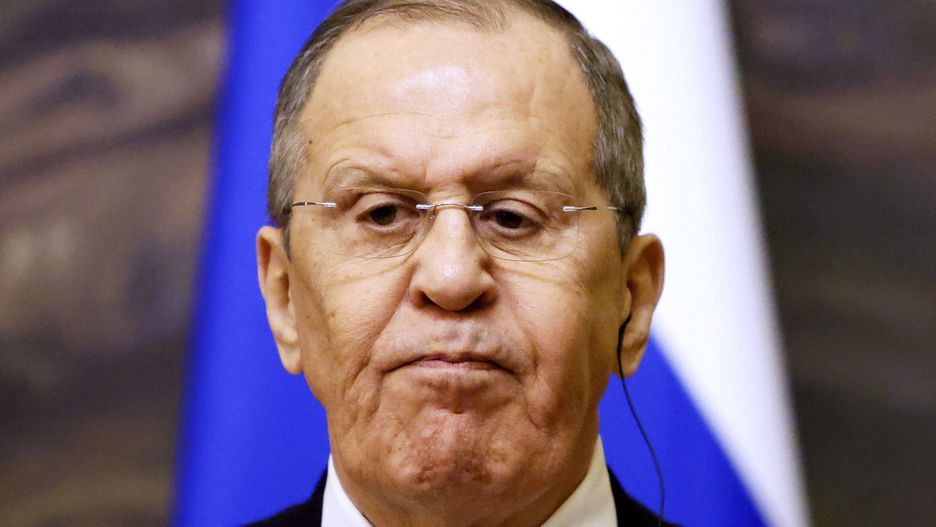  epa09826267 Russian Foreign Minister Sergei Lavrov attends a joint news conference with the Iranian Foreign Minister in Moscow, Russia, 15 March 2022. The Iranian Foreign Minister is on a working visit in Moscow.  EPA/MAXIM SHEMETOV / POOL Dostawca: PAP/EPA.