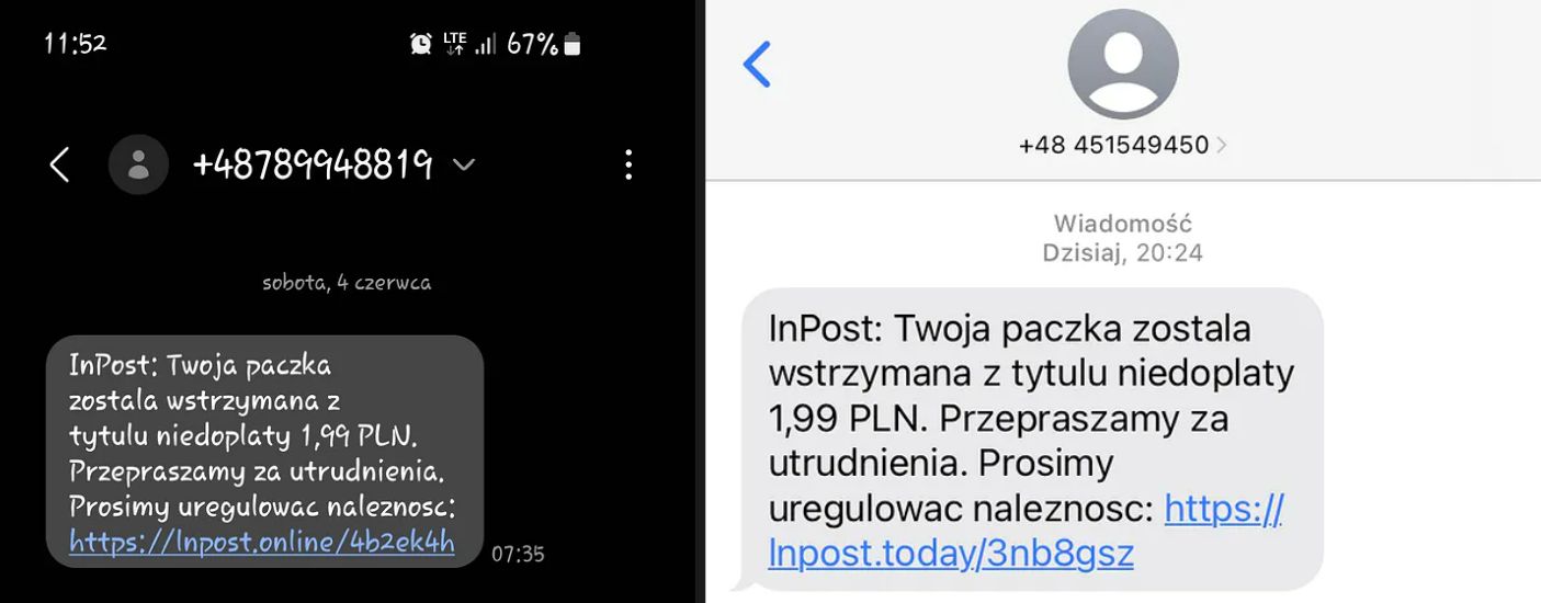 Oszustwo "na InPost" powraca. Nie reaguj na takie SMS-y 2