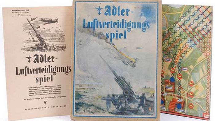 Nazistowskie propagandowe gry planszowe. Bombarduj Anglię i pływaj U-bootem 1
