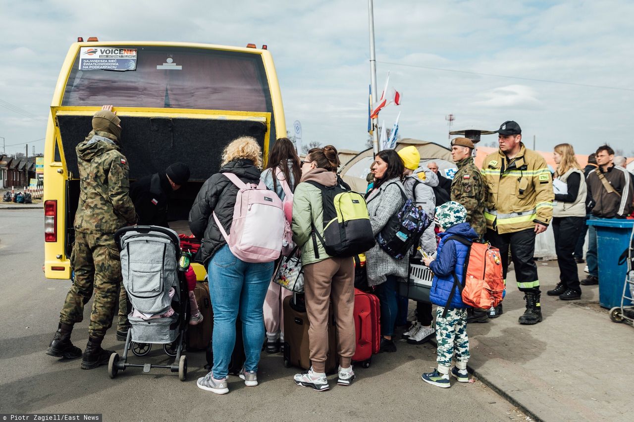 Refugees in Medyka