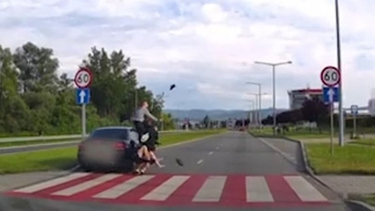Wypadek na przejściu dla pieszych