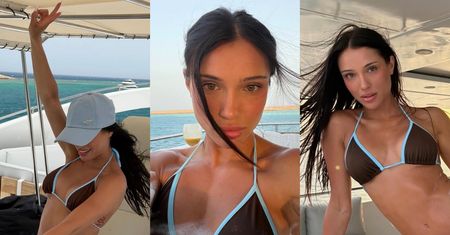 Natsu z fryzurą czesaną wiatrem dokazuje na jachcie w bikini (ZDJĘCIA)