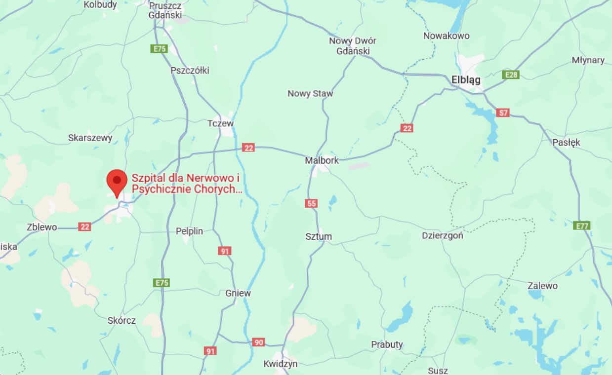 Pożar na terenie szpitala psychiatrycznego. Akcja strażaków