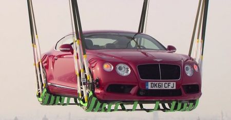 Latający Bentley Continental GT V8 [wideo]