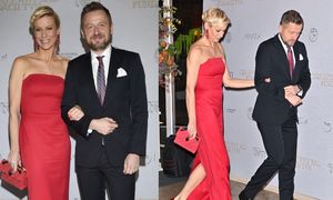 Anita Werner w krwistoczerwonej sukni melduje się na Balu Fundacji TVN. Klasa? (ZDJĘCIA)