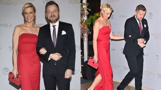 Anita Werner w krwistoczerwonej sukni melduje się na Balu Fundacji TVN. Klasa? (ZDJĘCIA)