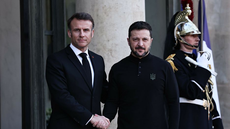Macron i Zełenski