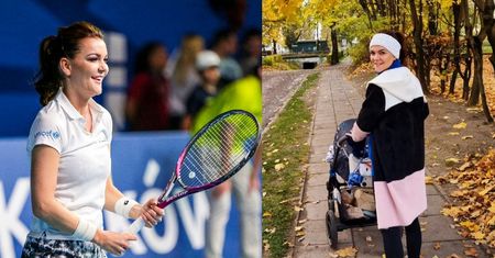 Agnieszka Radwańska pozuje z synkiem na korcie tenisowym: "NIEDŁUGO SOBIE POGRAMY" (FOTO)