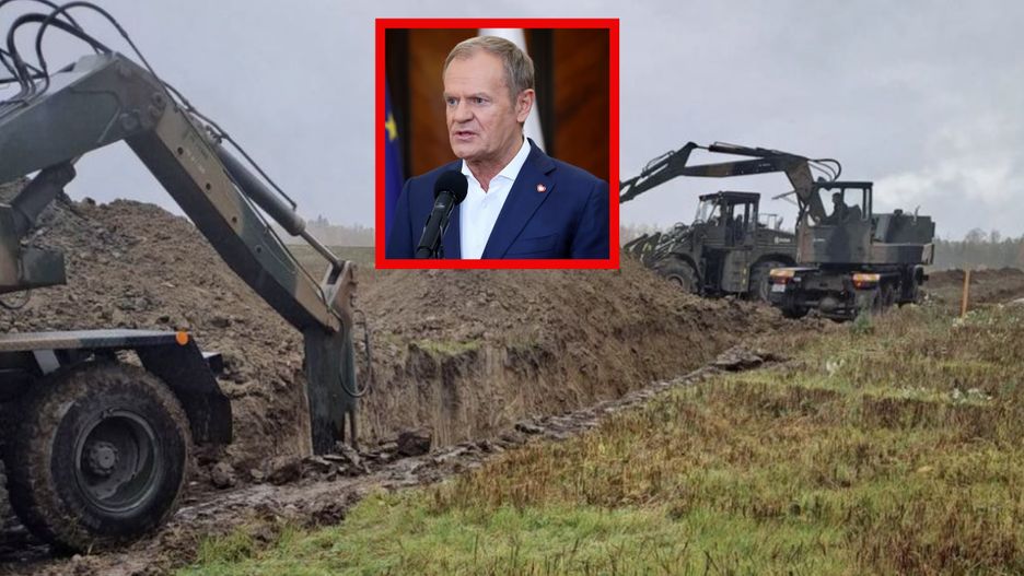 Premier pokazał zdjęcie z budowy Tarczy Wschód