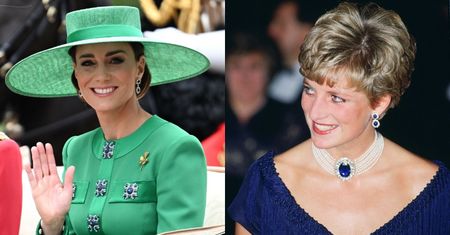 Kate Middleton oddała hołd księżnej Dianie. Tuż obok siedziała... królowa Camilla z nietęgą miną (ZDJĘCIA)