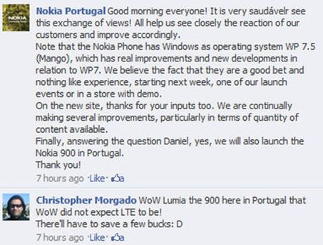 Wypowiedź Nokia Portugal