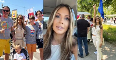 Małgorzata Rozenek z rodzinką pozdrawiają z marszu: "Pora na działania społeczne i PATRIOTYCZNE" (ZDJĘCIA)