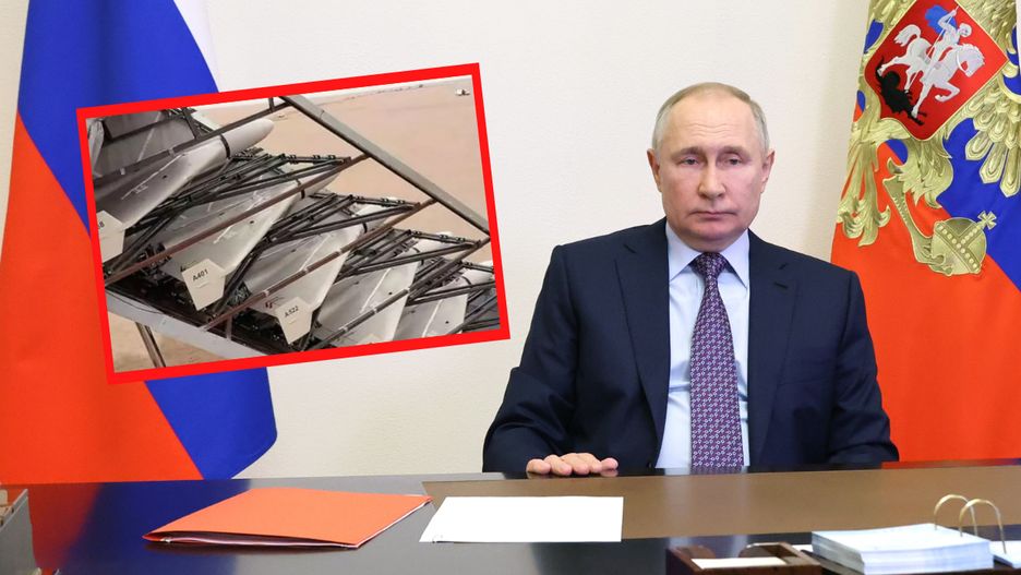 Kreml regularnie uderzał w obiekty cywilne dronami Shaded-136.