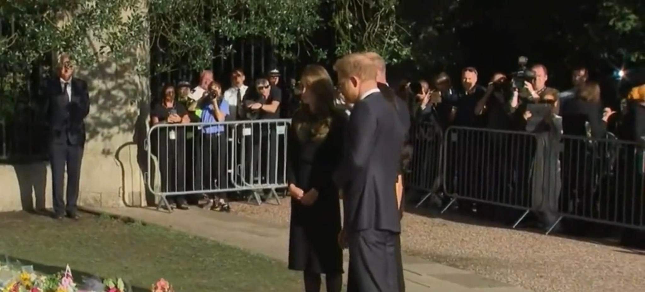 Książęta William i Harry z Kate Middleton i Meghan Markle w Windsorze