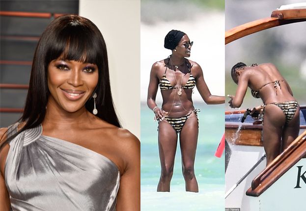 Naomi Campbell przyłapana BEZ PERUKI na wakacjach w Kenii! (FOTO)