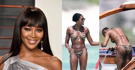 Naomi Campbell przyłapana BEZ PERUKI na wakacjach w Kenii! (FOTO)