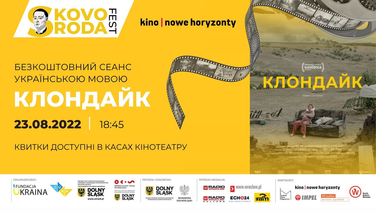 Pokaz filmu „KLONDIKE” w języku ukraińskim