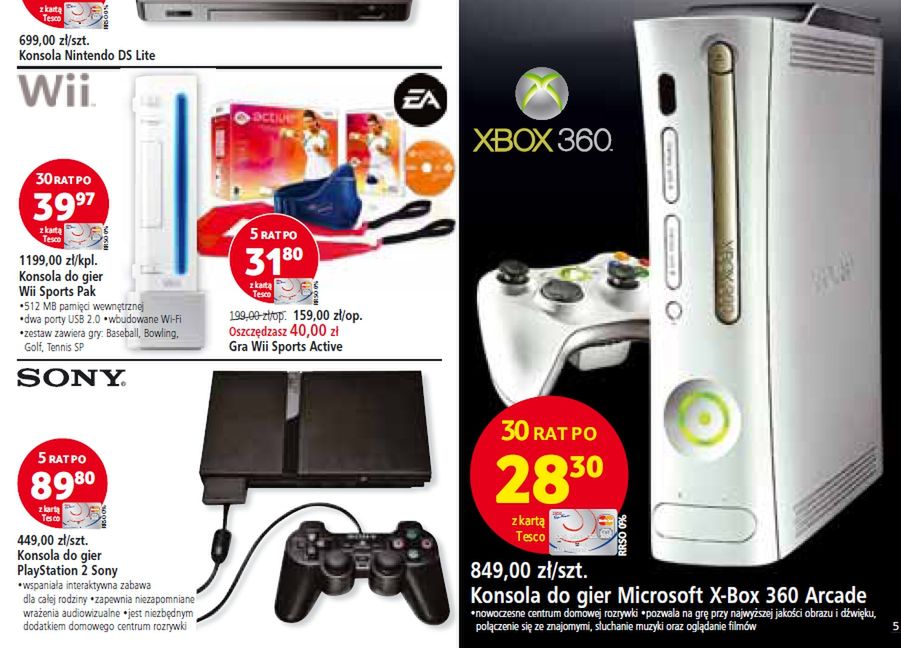 Porównanie cen Xboxa 360 3