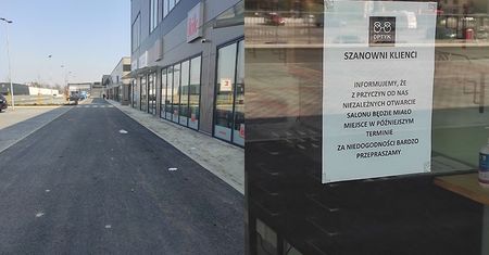 Nieudane otwarcie Diamentowa Park. Klienci zastali zamknięte drzwi w sklepach