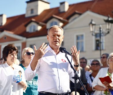 "Odda wszystkie czołgi i wypowie wojnę". Tusk zaatakował w Kaliszu