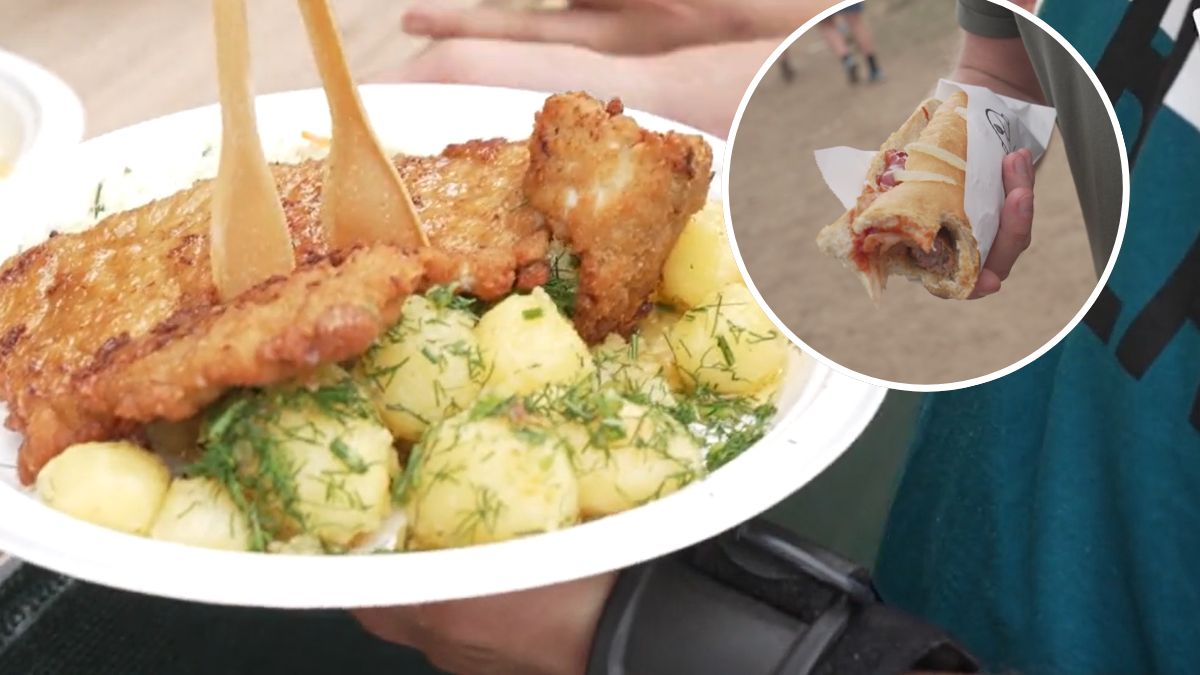 Kotlet XXL z ziemniakami i bułka z kiełbasą - to hity festiwalu