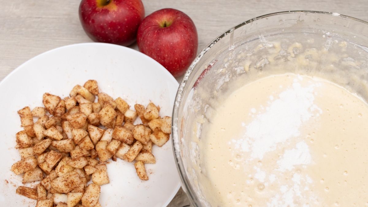 Składniki na jabłecznik