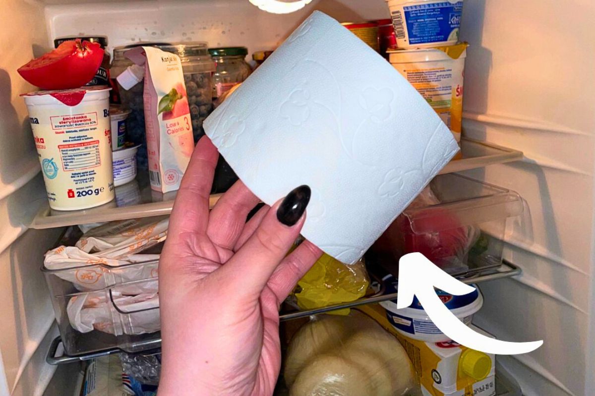 A roll of paper in the refrigerator is no joke, it's an excellent idea.