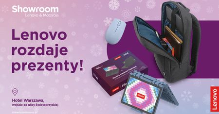 Moc prezentów w Showroomie Lenovo & Motorola: świąteczna promocja tylko na miejscu w Warszawie