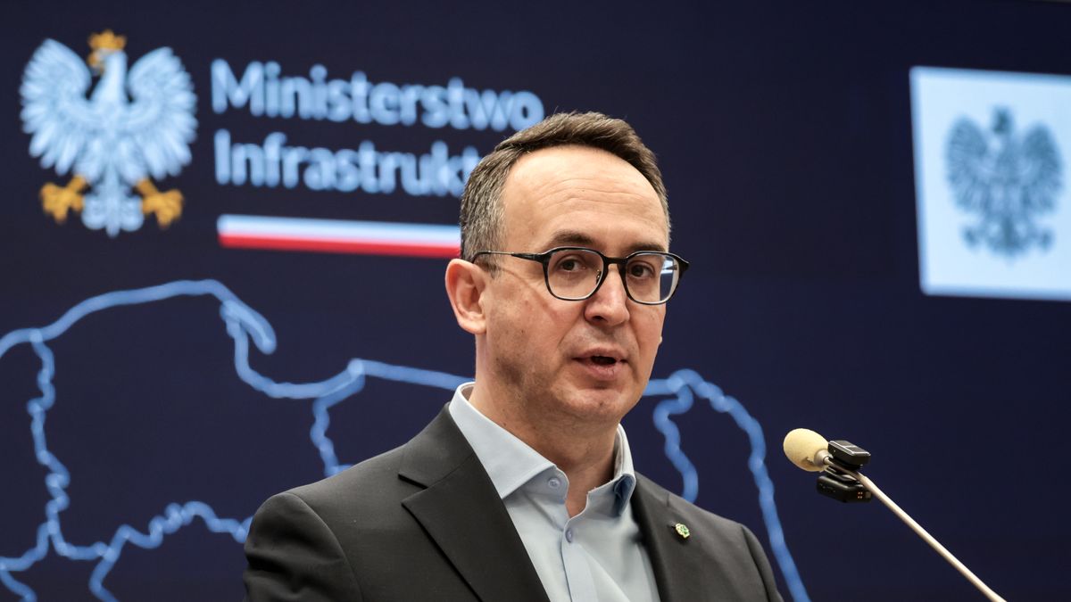 Minister of Infrastructure Dariusz Klimczak attends press conference in Lesser Poland Voivode Office to announce gross investments in Voivodeship in motorway infrastructure on February 16, 2026. (Photo by Dominika Zarzycka/NurPhoto via Getty Images)