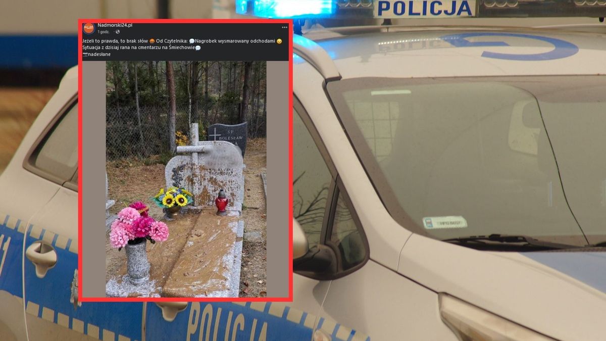 Policja sprawdza, czy ktoś obsmarował grób