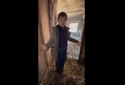 Siedmioletni Makar dziękuje "zbawicielom" z Rosji. Nie bał się zagłuszających go wybuchów