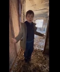 Siedmioletni Makar dziękuje "zbawicielom" z Rosji. Nie bał się zagłuszających go wybuchów