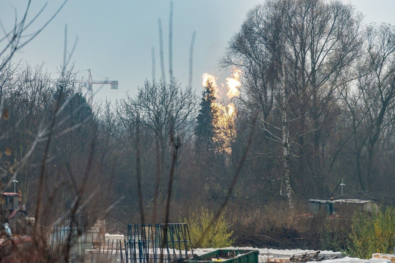 Pożar gazu na os. Podwawelskim