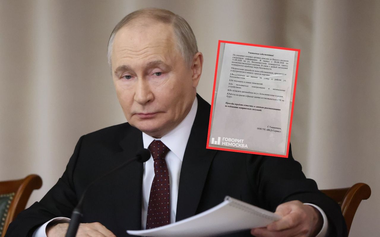 Wizyta Putina. Po sieci krąży zdjęcie kartki