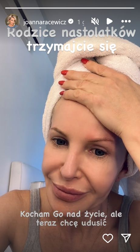 Joanna Racewicz psioczy na syna