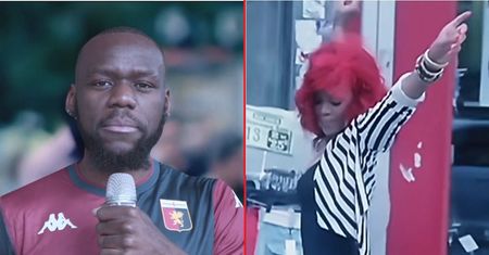 Co tu robi Rihanna? Takiej prezentacji piłkarza dawno nie było