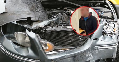 Polak kradzionym vanem zmiótł radiowóz w Pilźnie. Nie zostanie ukarany