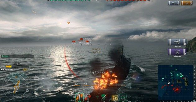 World of Warships – statek w ogniu