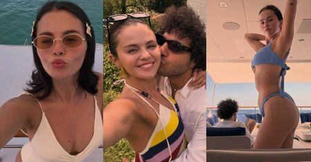 Selena Gomez w bikini posyła całuski z włoskich wakacji z Bennym Blanco. Para jak z obrazka? (ZDJĘCIA)