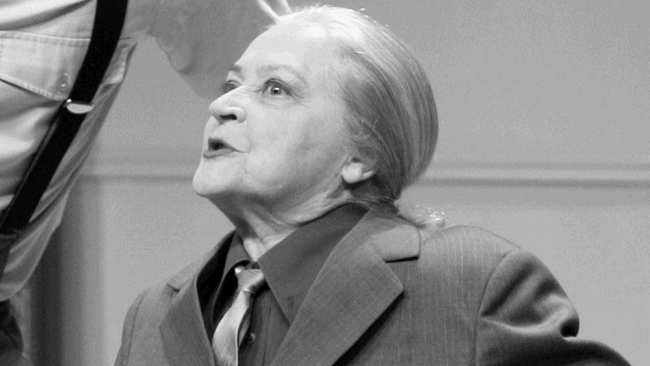 Zofia Bielewicz w przedstawieniu "30 sekund" na deskach teatru w Opolu w 2007