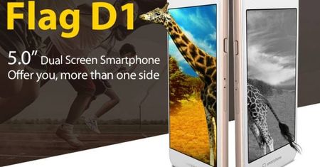 Huateng Flag D1 - o połowę tańszy konkurent YotaPhone 2 z dwoma ekranami