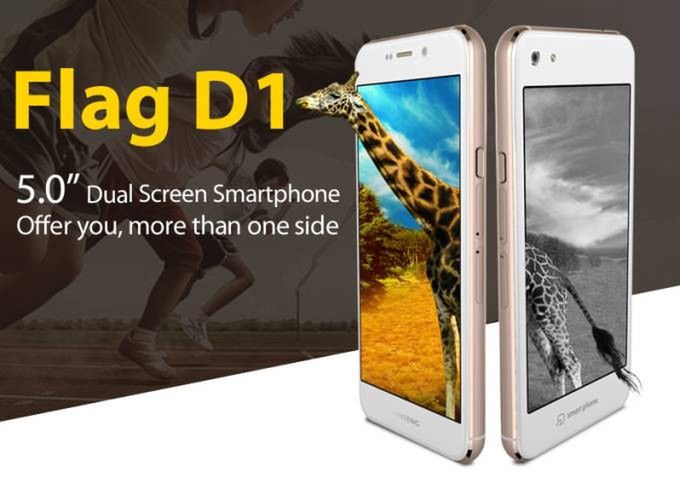 Huateng Flag D1 - o połowę tańszy konkurent YotaPhone 2 z dwoma ekranami 1