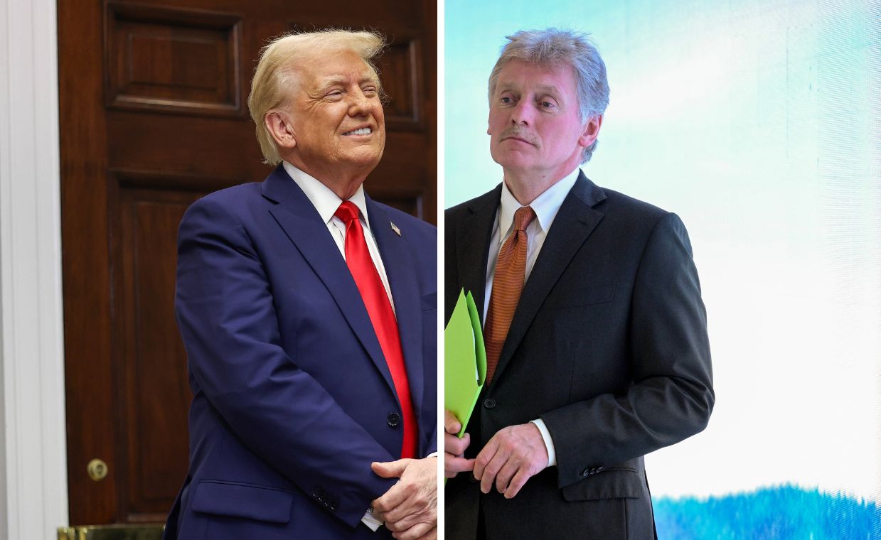 Donald Trump and Dmitry Peskov