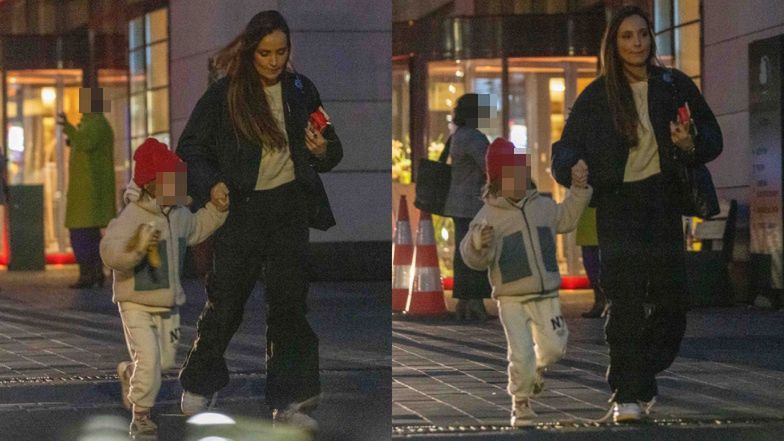 Marina Łuczenko z synem Liamem