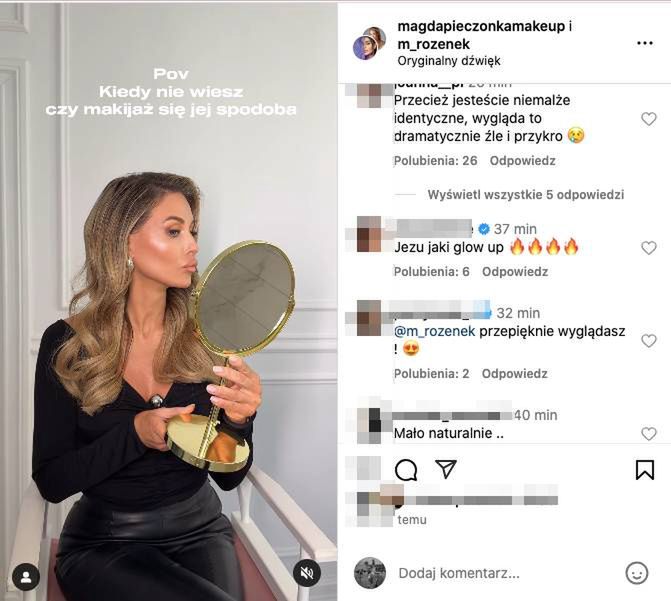 Internautki o Rozenek w makijażu