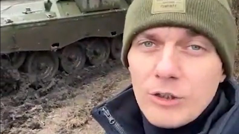 Ukraińska załoga o czołgu Leopard 1A5DK.