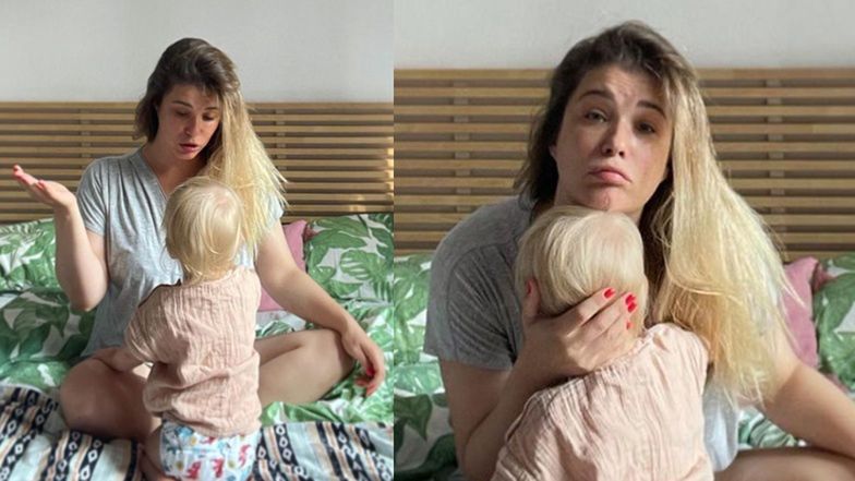 Maria Konarowska odstawia córkę od piersi 