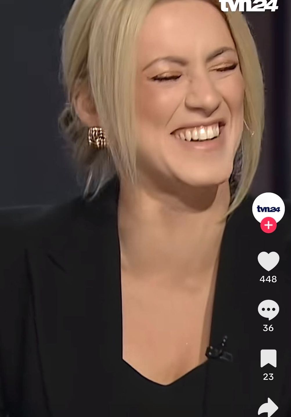 Justyna Kosela wybuchła śmiechem w programie na żywo